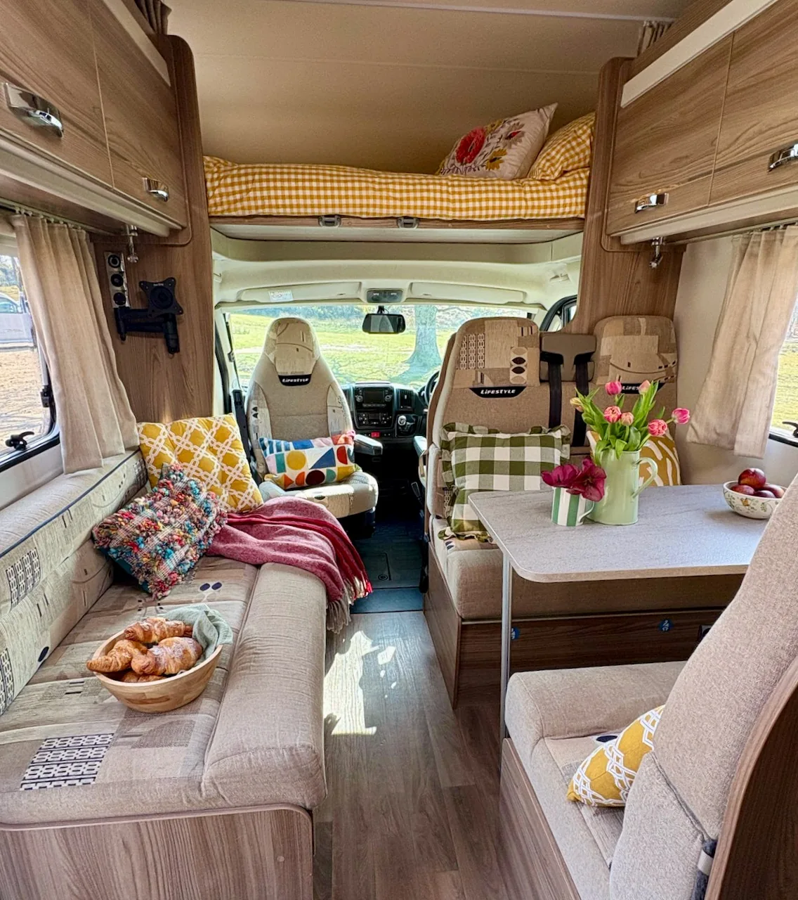 Comfortable motorhome interior
