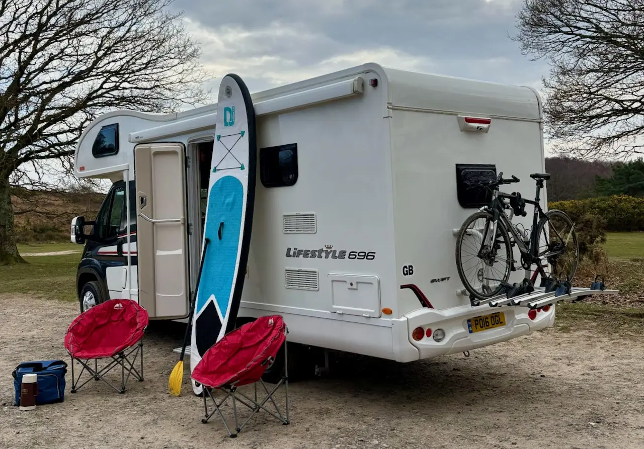Rear view of the Swift Lifestyle 696